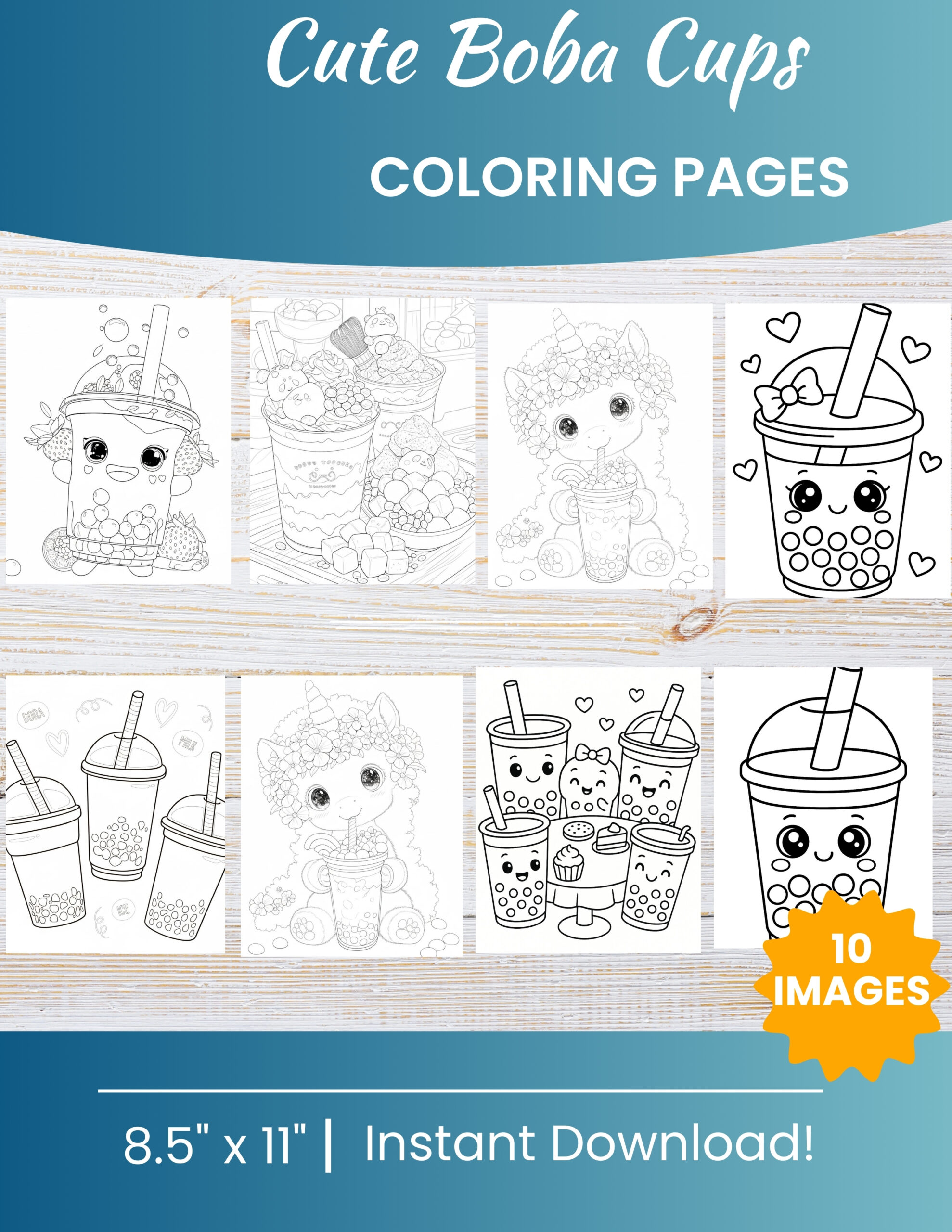 10 Printable Boba Coloring Pages for Kids | Free PDF Download 1 Boba Coloring Pages