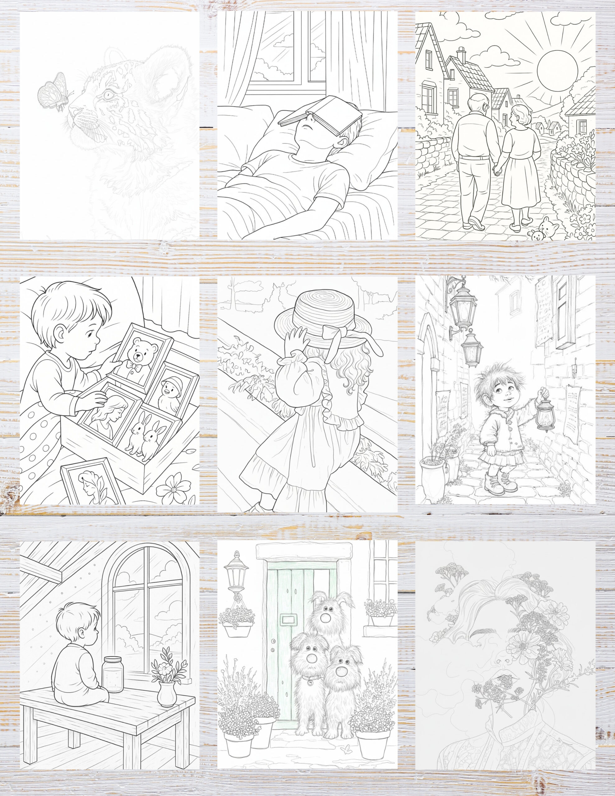 Printable Aesthetic Coloring Pages for Kids | 10 Free PDF Download 2 “Realistic aesthetic coloring page printable PDF for kids”