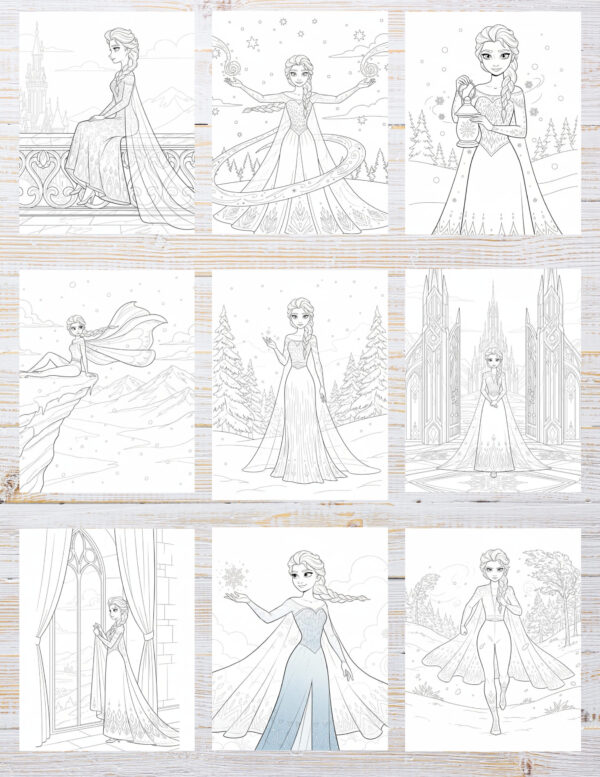 10 Printable Frozen Coloring Pages for Kids | Free PDF Download