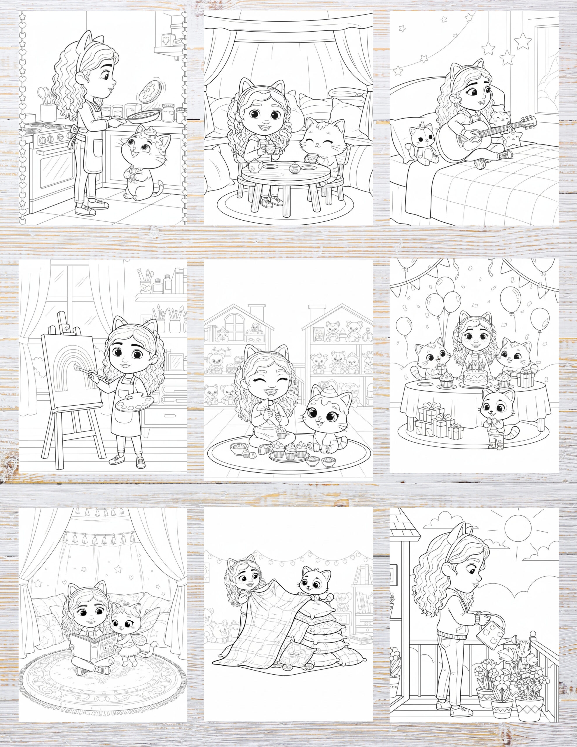 10 Printable Gabby Dollhouse Coloring Pages for Kids | Free PDF Download 3 Cute dollhouse-themed coloring pages inspired by a popular kids’ animated series