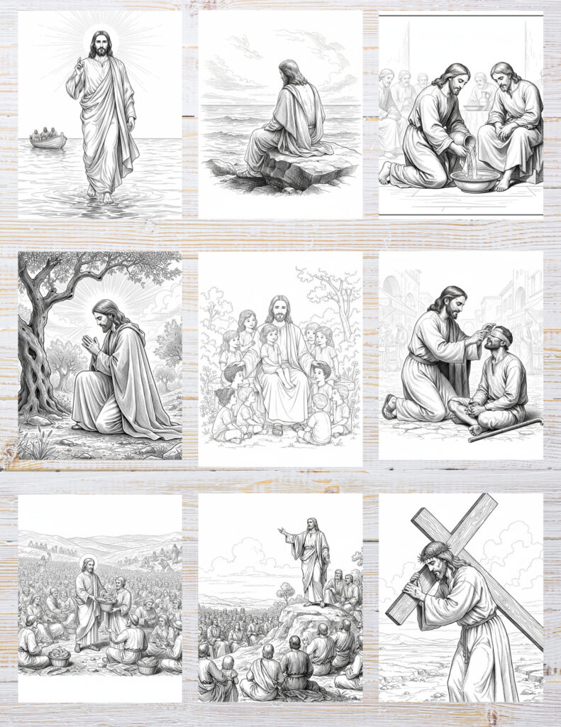10 Printable Jesus Coloring Pages for Kids | Free PDF Download