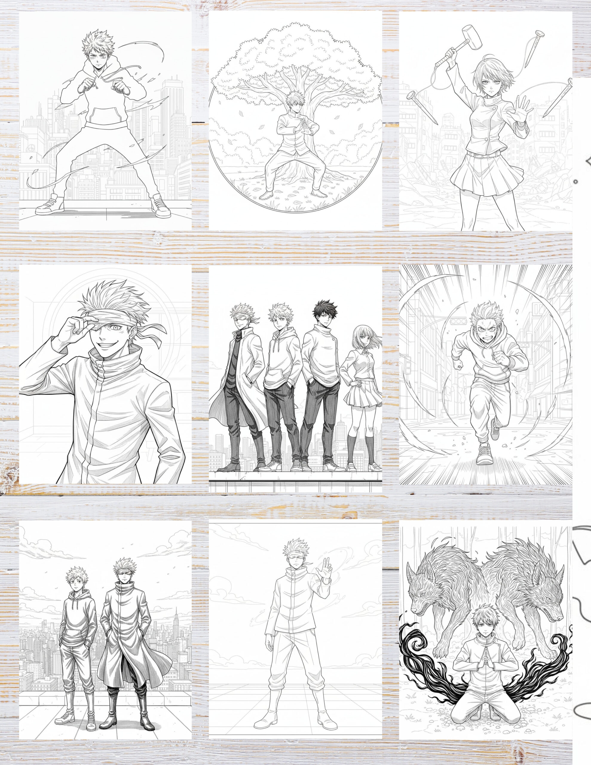 10 Printable Jujutsu Kaisen Coloring Pages for Kids | Free PDF Download 2 Action-packed anime-themed coloring pages inspired by Jujutsu Kaisen for kids