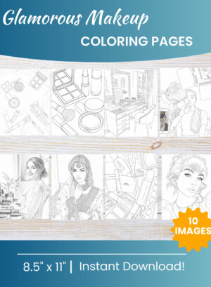 Makeup Coloring Pages
