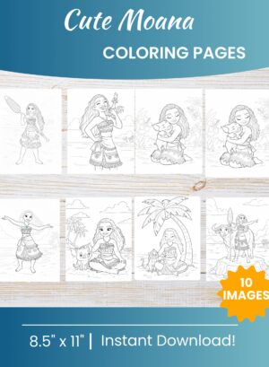 Moana coloring pages