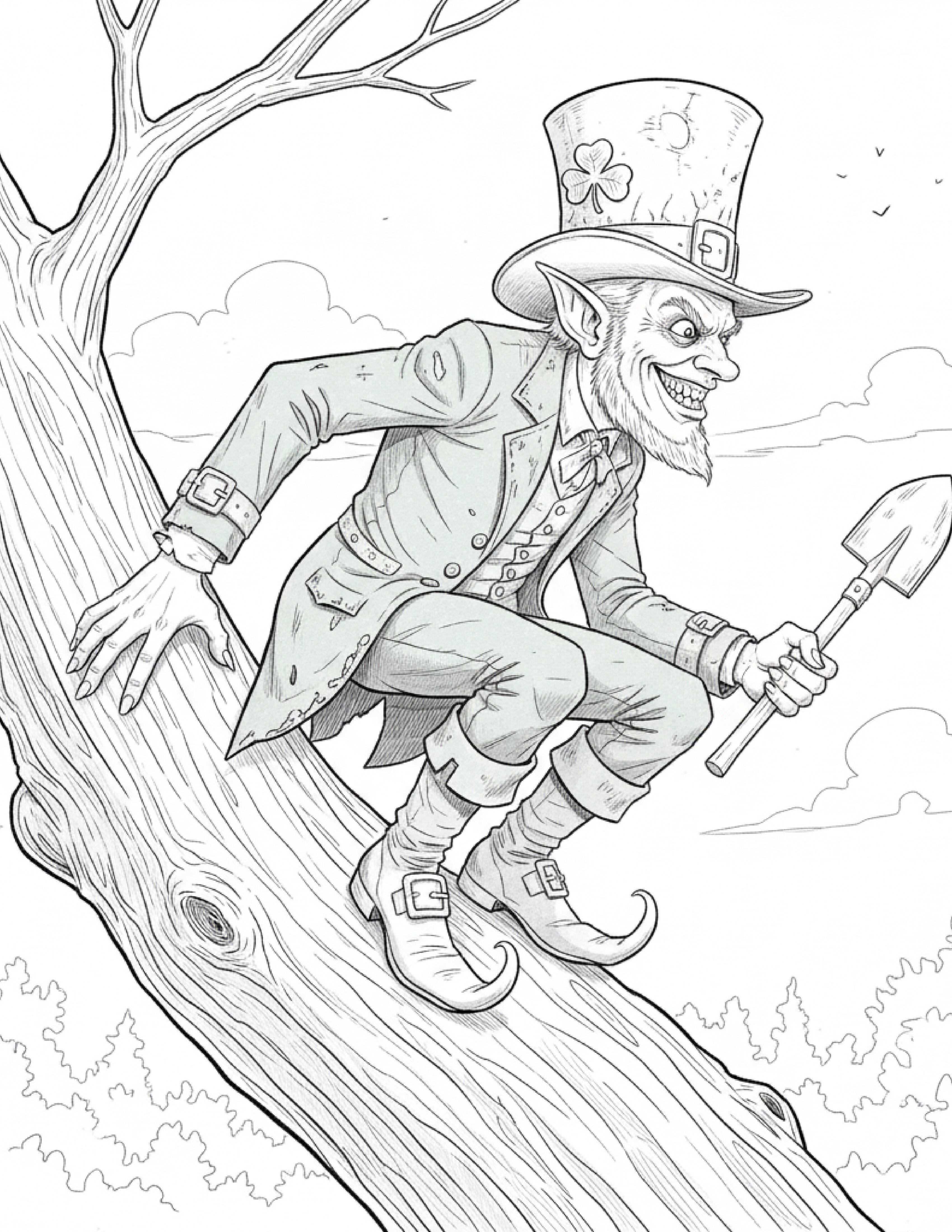 Printable Leprechaun Coloring Pages for Kids | Free PDF Download