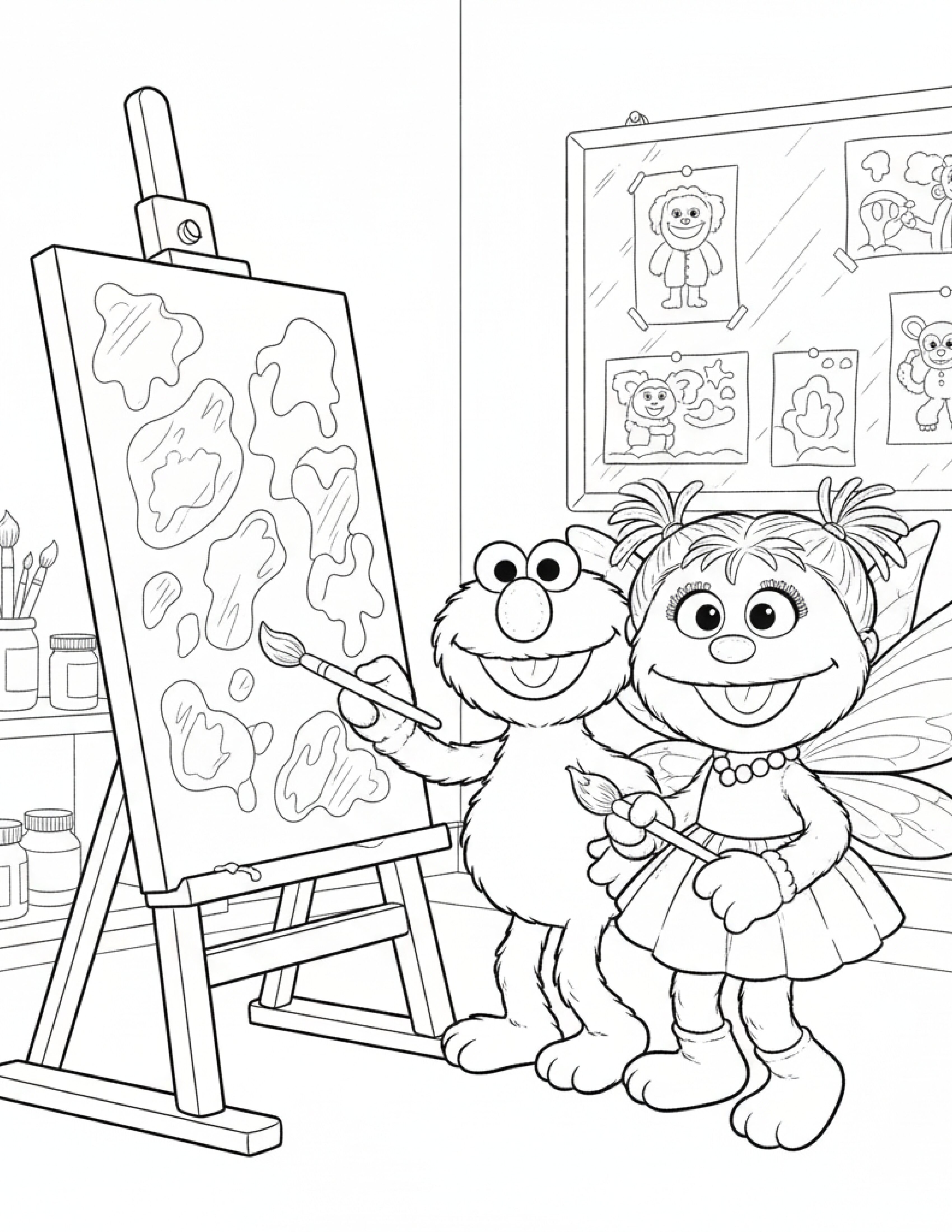 Free Printable Sesame Street coloring pages for kids | 10 PDF Download 6 Free Printable Sesame Street coloring pages for kids | 10 PDF Download - Image 6