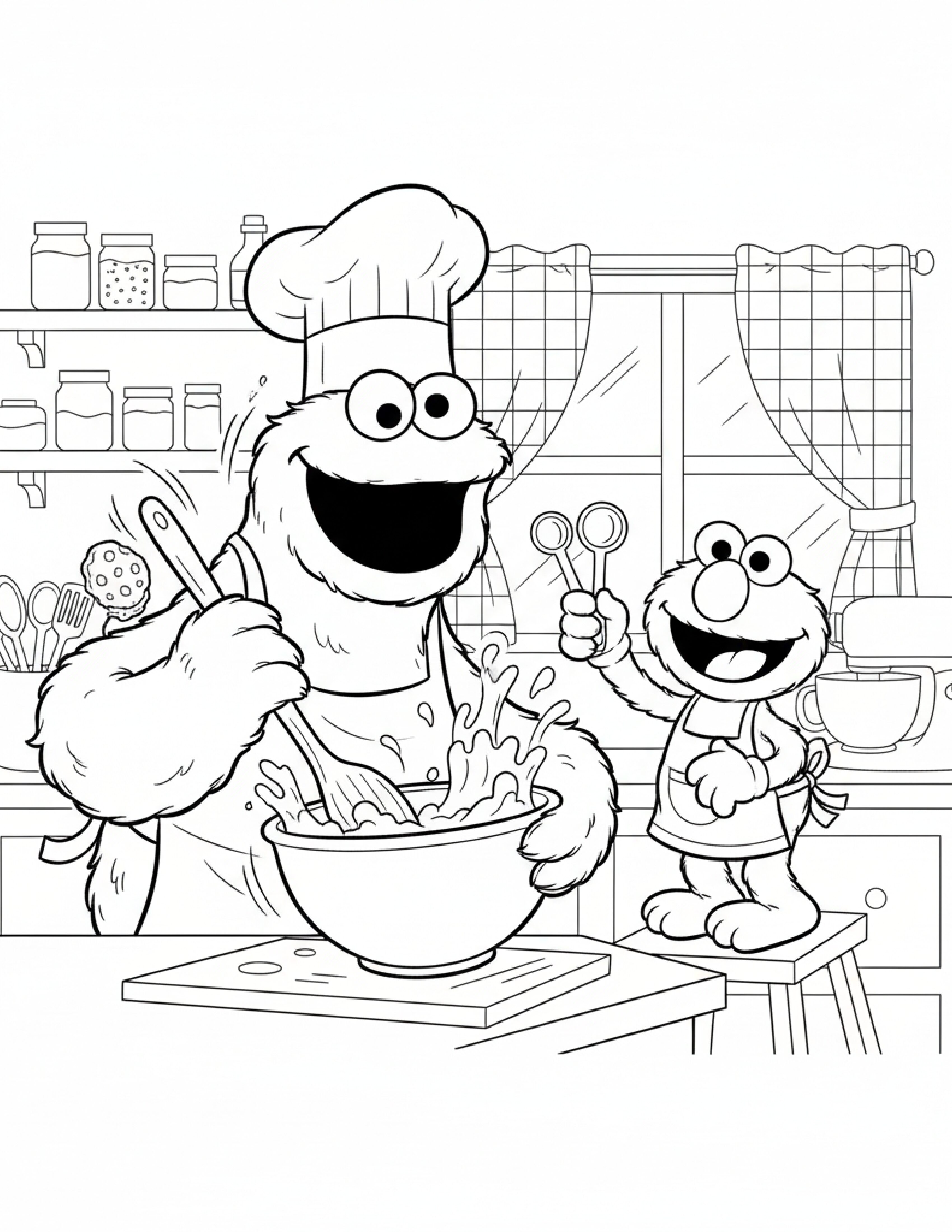 Free Printable Sesame Street coloring pages for kids | 10 PDF Download 8 Free Printable Sesame Street coloring pages for kids | 10 PDF Download - Image 8