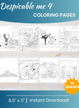 Despicable Me 4 Coloring Pages
