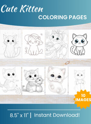 Kitten Coloring Pages