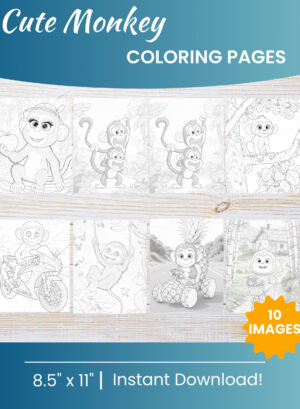 Monkey Coloring Pages