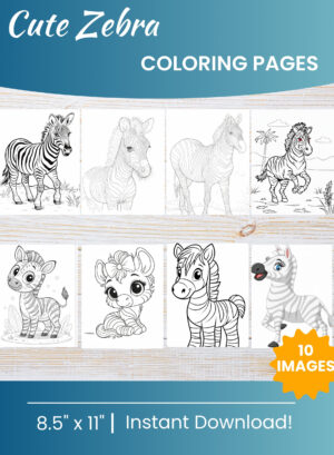 Zebra Coloring Pages