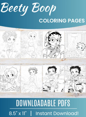 Betty Boop coloring pages