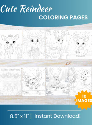 Reindeer Coloring Pages