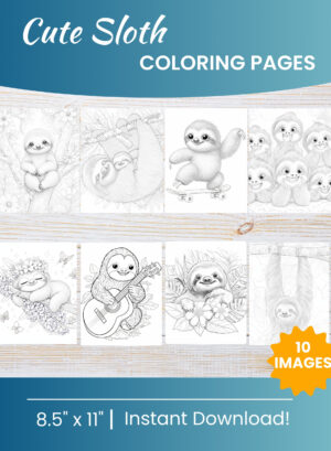 Sloth Coloring Pages