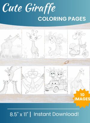Giraffe Coloring Pages