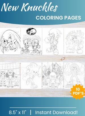 Printable Knuckles Coloring Pages