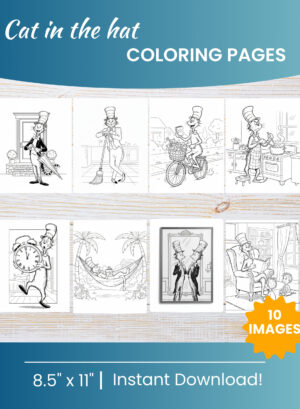 Cat in the Hat Coloring Pages