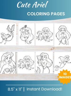 Ariel coloring pages