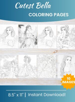Belle coloring pages