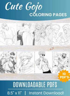 Gojo coloring pages