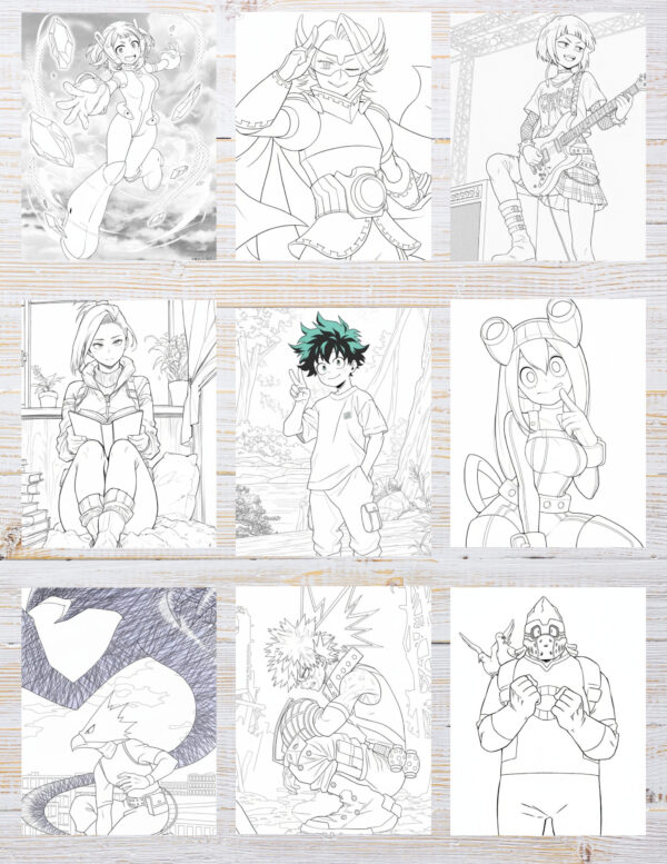 Mha Coloring Pages – 10 Free Printables (PDF)
