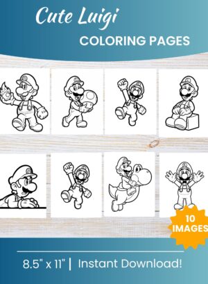 Luigi Coloring Pages