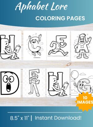 Alphabet Lore Coloring Pages