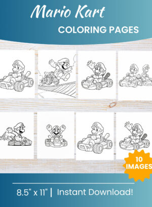 Mario Kart Coloring Pages