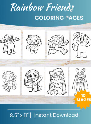Rainbow Friends Coloring Pages