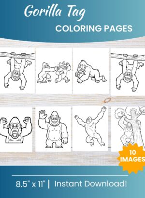 Gorilla Tag Coloring Pages