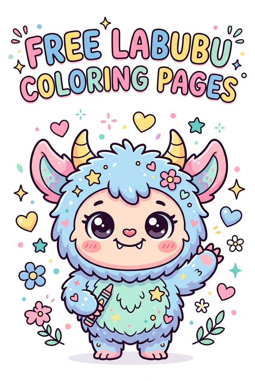 Printable Coloring Pages for Kids | Free PDF Downloads 26 Labubu Coloring Pages