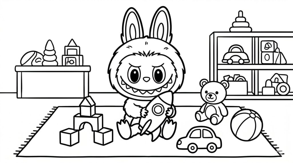 Labubu Coloring Pages 4