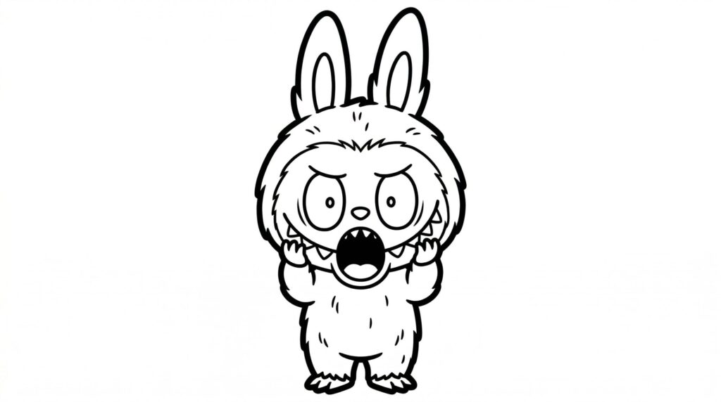 Labubu coloring pages 2