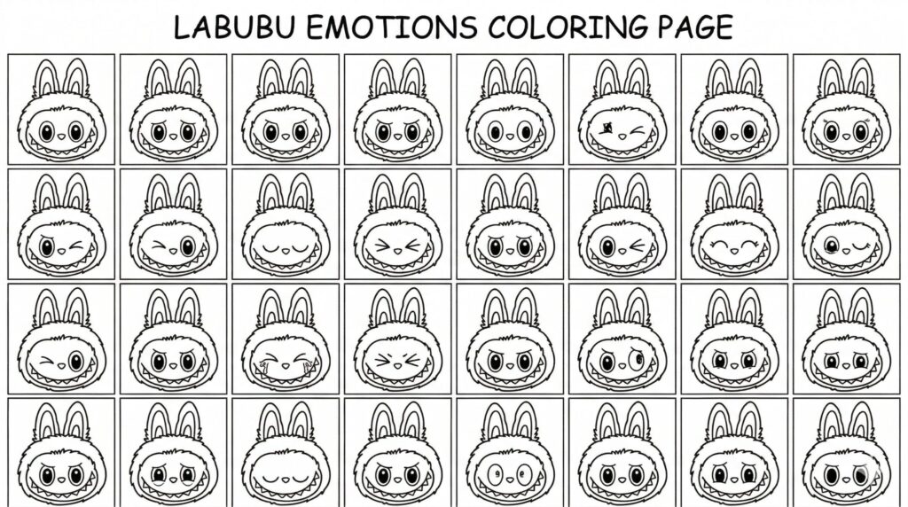 Labubu coloring pages 6