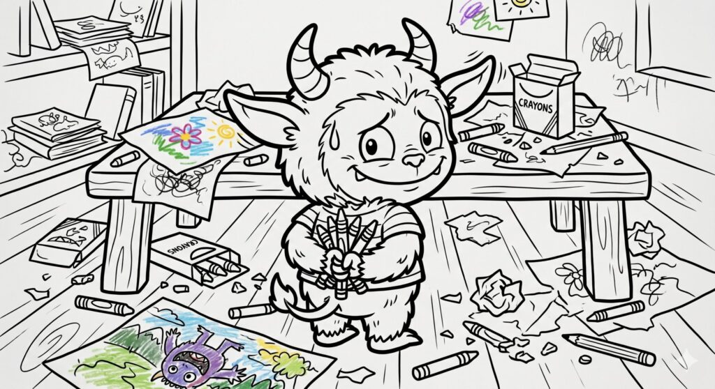 Labubu Coloring Pages – The Funny Little Monster Kids Can’t Stop Coloring 2 funny labubu coloring pages for kids