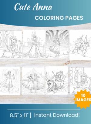Anna coloring pages