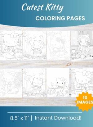 Hello Kitty coloring pages