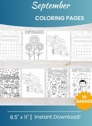 September Coloring Pages