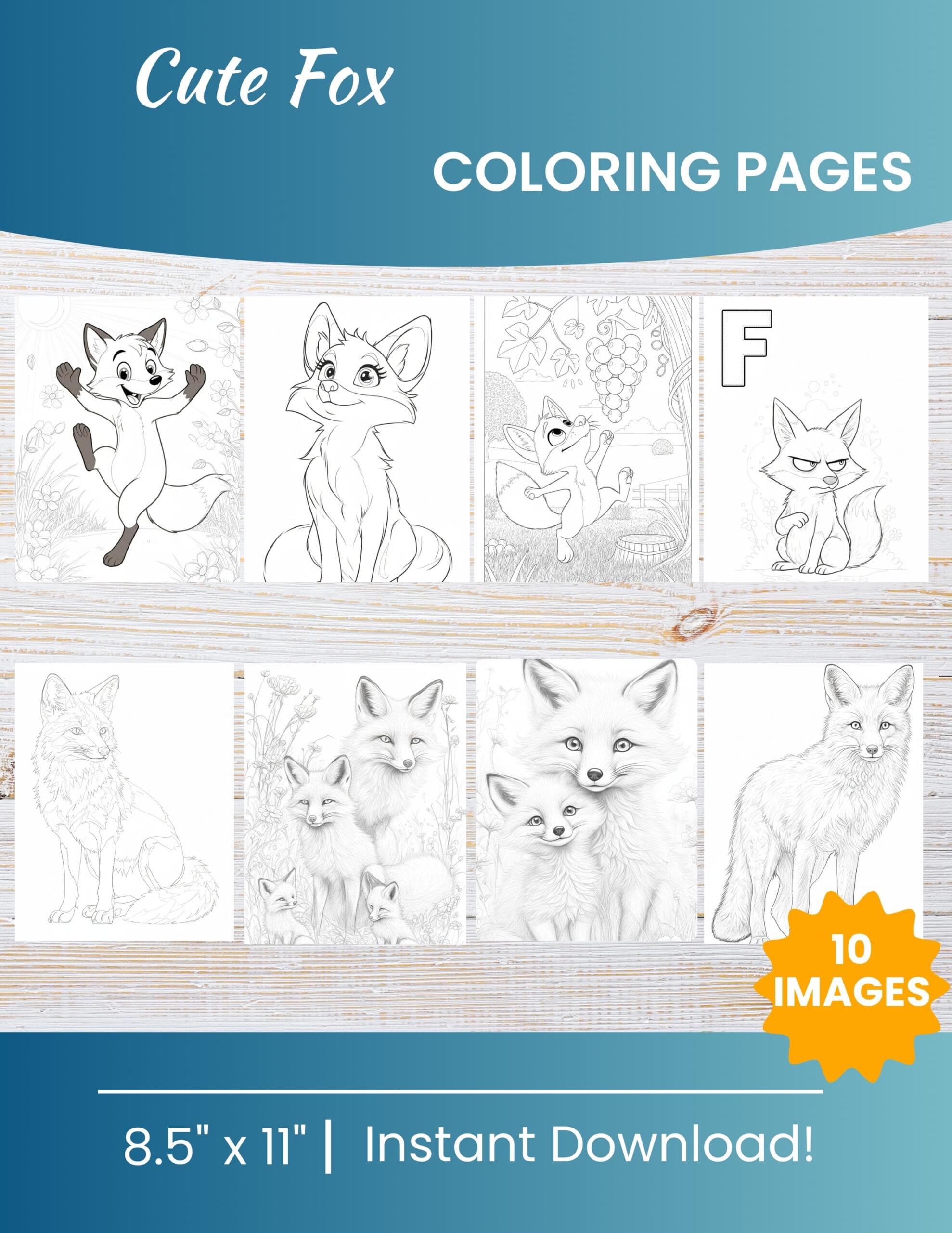 Fox Coloring Pages