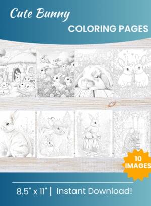 Bunny coloring pages