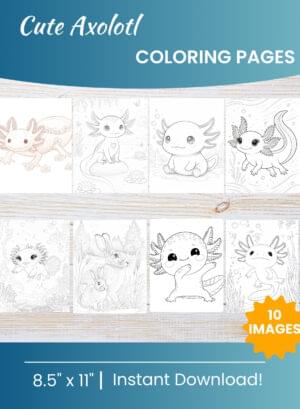 Axolotl Coloring Pages