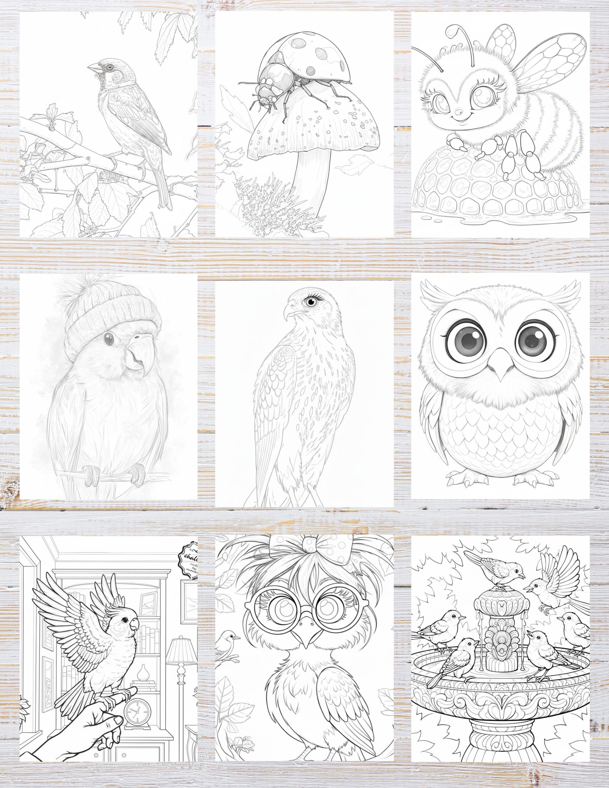 10 Printable Cute Bird Coloring Pages for Kids | Free PDF Download - Image 2