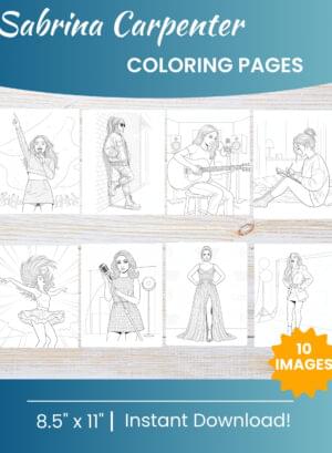 Printable Coloring Pages for Kids | Free PDF Downloads 9 Sabrina Carpenter Coloring Pages