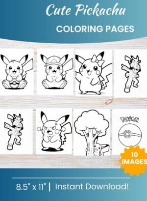 Printable Coloring Pages for Kids | Free PDF Downloads 7 Pikachu Coloring Pages
